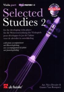 Van Rompaey/ Dezaire, Nico - Selected Studies Position 2 for Viola alto et piano