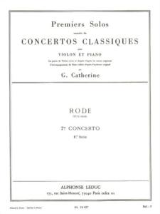 RODE / CATHERINE - 1er SOLO DU 7ème CONCERTO POUR VIOLON ET PIANO