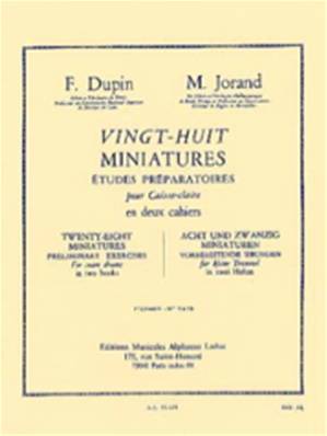 Dupin F. / Jorand - 28 miniatures cahier 1