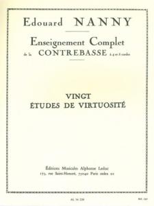 Edouard Nanny - 20 Etudes de Virtuosité pour contrebasse