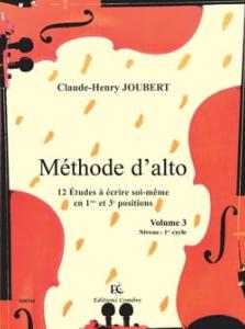 Claude-Henry Joubert - Méthode d'alto vol.3