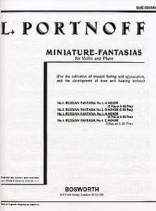L.PORTNOFF - FANTAISIE RUSSE N°3 EN LA MINEUR POUR VIOLON ET PIANO
