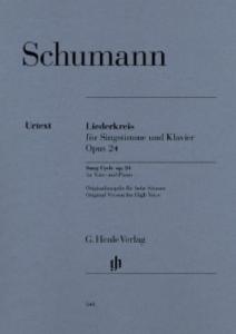 SCHUMANN - Lieder Opus 24 Voix Hautes