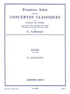 RODE / CATHERINE - 1er SOLO DU 6ème CONCERTO POUR VIOLON ET PIANO