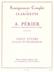 A.PERIER - 20 Etudes faciles et Progressives pour Clarinette