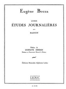Eugène Bozza 15 Etudes journalières op. 64 Basson