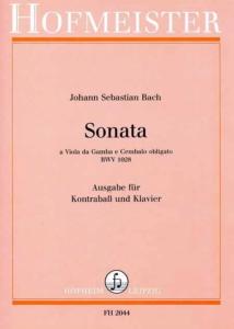 Jean-Sébastien BACH - Sonata a viola da gamba e cembalo obligato BWV 1028 pour Contrebasse et piano