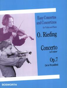 O.RIEDING - CONCERTO EN MI MINEUR OP.7 POUR VIOLON ET PIANO