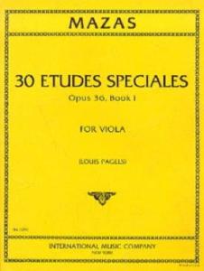 MAZAS - 30 Etudes spéciales op. 36 - Book 1 Alto