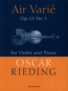 O.RIEDING - Air Varié Opus 23 N° 3 POUR VIOLON ET PIANO