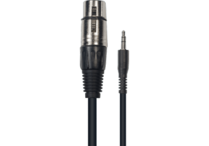 Cable Mini jack stéréo mâle / XLR femelle (3 Mètres)