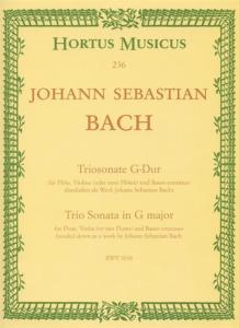 J.S.Bach -Triosonate G-Dur BWV 1038 - Flöte Violine ou 2 Flöten u. Bc