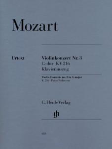 MOZART - Violinkonzert n° 3 en Sol Maj KV216 POUR VIOLON ET RED. PIANO