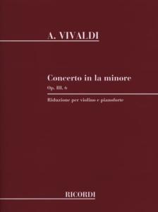 Antonio Vivaldi - Concerto en La mineur Op.3 n° 6 violon