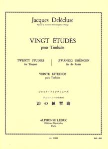 J.DELECLUSE - Vingt Etudes pour Timbales