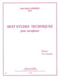 J.M.LONDEIX - Huit études techniques Op.8 pour saxophone