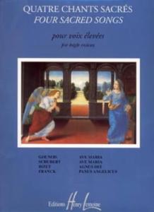 Quatre Chants Sacrées Voix élevées