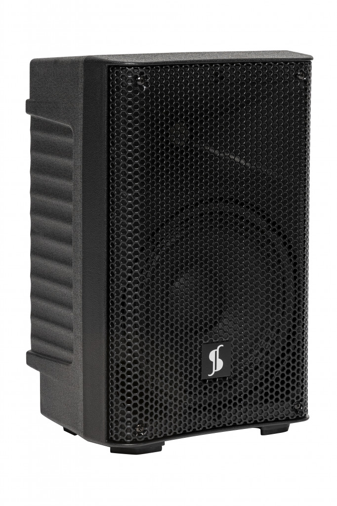 Stagg AS8B (Baffle actif 8" sur batterie + roulettes + 1 micro HF)