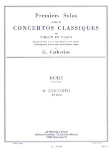 RODE / CATHERINE - 1er SOLO DU 8ème CONCERTO POUR VIOLON ET PIANO