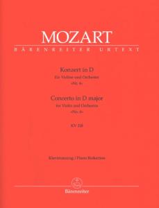 MOZART - Violinkonzert n° 4 en RE Maj KV218 POUR VIOLON ET RED. PIANO