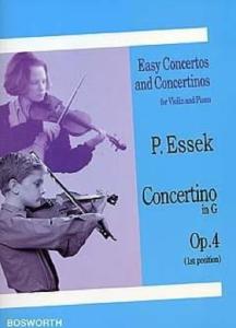 P.ESSEK - CONCERTINO EN SOL MAJEUR OP.4 POUR VIOLON ET PIANO