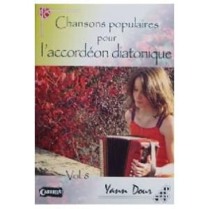 Chansons Populaires Pour L' Accordéon Diatonique Volume 8 avec CD