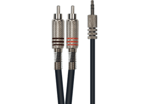 Câble Mini Jack stéréo mâle / 2 RCA mâle (3 Mètres)