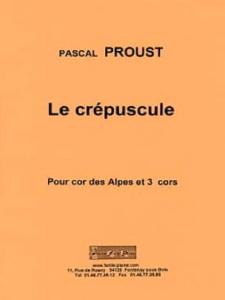 P.PROUST - Le crépuscule pour Cor des Alpes pour 3 Cors et cor des Alpes