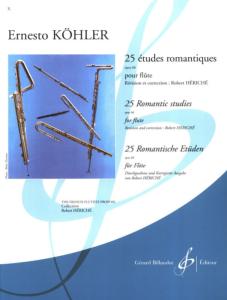 Ernesto KÖHLER - 25 Etudes Romantiques Op.66 pour Flûte Traversière