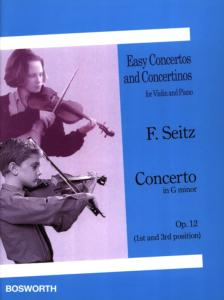 F.SEITZ - Concerto en Sol Mineur Opus 12 pour violon et piano