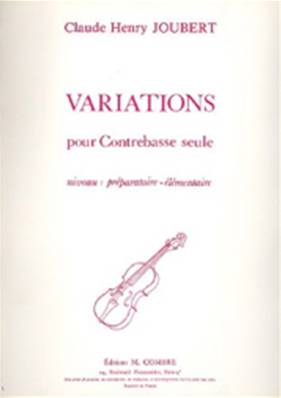 Claude-Henry Joubert - Variations - Contrebasse