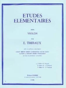 THIBAUX - Etudes élémentaires de violon 1er Cahier