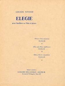 Lucien NIVERD - Elégie pour Hautbois ou flûte et Piano