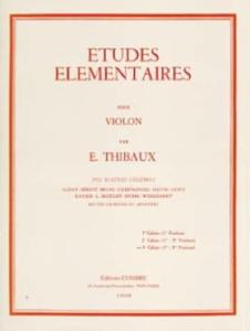 THIBAUX - Etudes élémentaires de violon 3ème Cahier