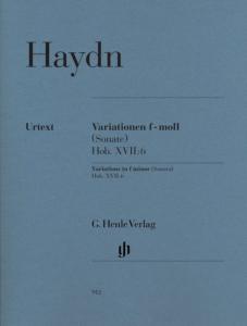 F.J.Haydn - Variations en Fa mineur (Sonate) Hob.XVII:6 pour piano