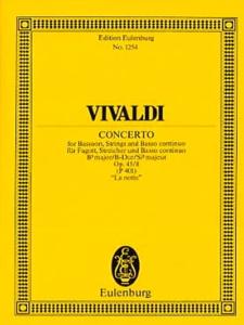 Antonio Vivaldi La Notte - Concerto Pour Basson et Orchestre En Sib Majeur, Rv 501