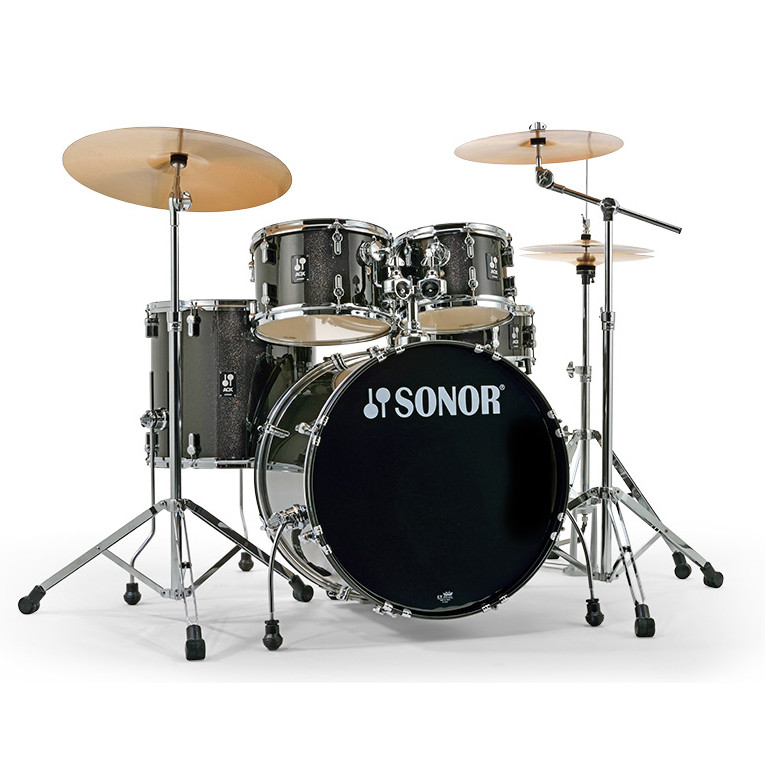 Sonor AQX Stage  22" 5 Fûts Black Midnight Sparkle