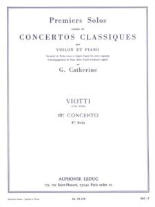 VIOTTI - 1er SOLO DU CONCERTO N°19 POUR VIOLON ET PIANO