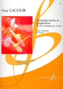 Guy Lacour - 50 Etudes faciles et progressives Vol.2 pour saxophone