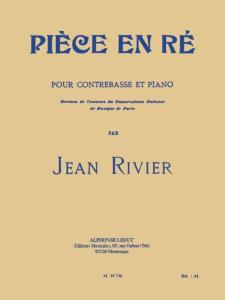 Jean Rivier - Piece en ré pour contrebasse et piano
