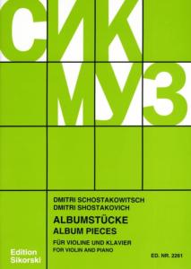 DIMITRI CHOSTAKOVITCH - Albumstücke pour violon et piano
