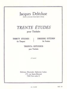 J.DELECLUSE - Trente Etudes pour Timbales Cahier 2