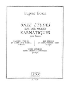 Eugène Bozza -  11 Etudes sur des modes karnatiques pour Basson