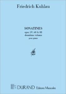 FR.KUHLAU - Sonatines Volume 2 Op 59, 60 et 88 pour piano
