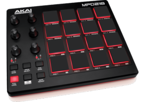 Akai MPD218 (16 pads 6 potentiomètres)